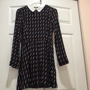 Fun Lipstick-Printed Dress 💄💄💄